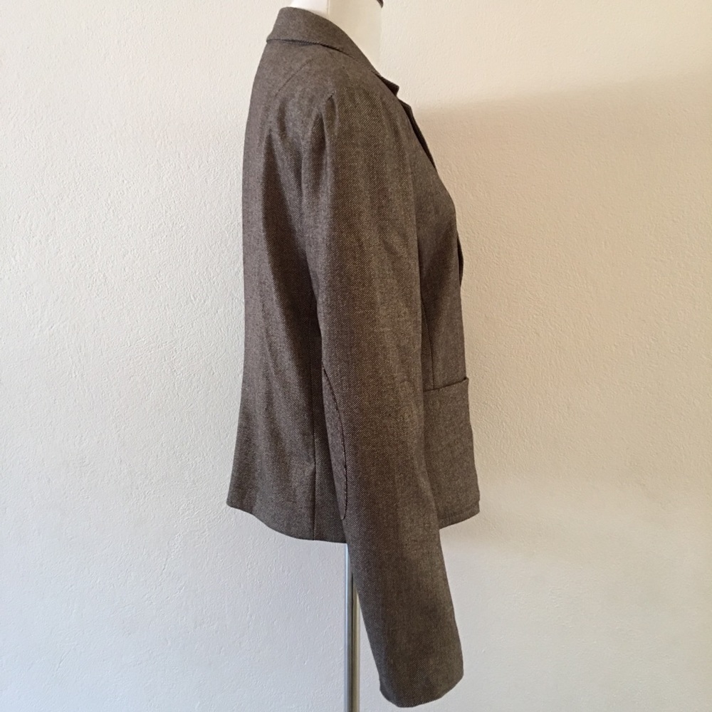 Gap The Academy Blazer Brown Jacket Size 8 - Picture 5 of 8